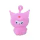 Игрушка-светяшка с петелькой аниме "Kuromi (Куроми)", 7 см, розовая