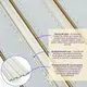 Рейка декоративная PS 2900х115х12мм Под белую кожу с золотом SW-00002130