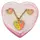 Детский набор украшений: кулон+серьги (С желтым сердечком)