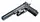 G6A Страйкбольный пистолет Galaxy Colt M1911 Hi-Capa с глушителем и прицелом металл черный