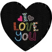 Подушка сердце 3D I love you 40х40х7,5 см 3DPS_17L004