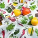 Ткань полотенечная вафельная Специи белая