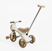 Детский трехколесный велосипед Best Trike SH-559 передние колеса 8 дюймов задние колеса 6 дюймов родительская ручка музыка свет. White and Brown (195204)