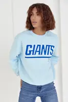 Жіночий теплий світшот з написом Giants - блакитний цвет, L