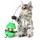Игрушка-кормушка для животных Шар 11173 10х10х13.5 см зеленая