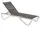 Шезлонг Papatya Wave белый 01, сетка серо-коричневая 50070