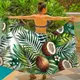 Парео пляжное с 3D принтом Coconut Breeze 31045 150х180 см