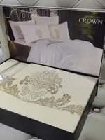 Nak.Crown постіль євро розміру з вишивкою. Ранфорс. Romeo Туреччина