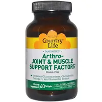 Для суглобів і зв'язок Country Life Arthro-Joint & Muscle Support Factors 60 капсул