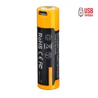 Аккумулятор 18650 Fenix ​​(3500 mAh) micro usb зарядка