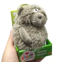 Мʼяка іграшка "Plush and Co. КОТИК" (СІРИЙ В СМУЖКУ) 12 см