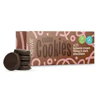 Заменитель питания OstroVit Cocoa Cookies, 128 грамм С кремом брауни в десертном шоколаде