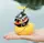 Автомобильная утка с шлемом и креплением Funny Ducks Black Number 8 5180