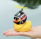 Автомобильная утка с шлемом и креплением Funny Ducks Black Number 8 5180