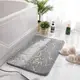Коврик для ванной комнаты и душа нескользящий Bathlux 40х60 см с мраморным узором, Серый