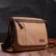 Вместительная текстильная сумка для ноутбука 13" через плечо Vintage 22201 Коричневая