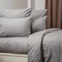 Підковдра двоспальне ТЕП СТРАЙП САТИН PREMIUM Grey 2-04853_34877 180х215 см сірий