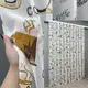 Тюль лен с принтом. Цвет молочный с коричневым. Код 1792т