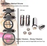 КІЛЬЦЕ ЕРЕКЦІЙНЕ "Triple bullet cock ring"