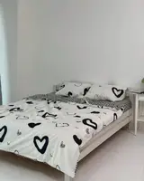 Постельное белье семейное Dushka Home Сатин 21068 160х215х2 см