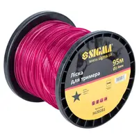 Леска для триммера звезда Ø2.4мм 95м катушка SIGMA (5620281)