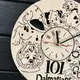 Настенные часы из дерева в детскую «101 далматинец»