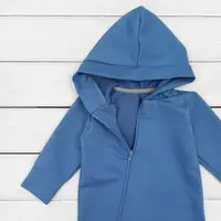 Чоловічок з капюшоном на блискавці Blue