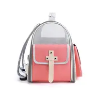 Рюкзак-переноска для котів та собак 38х37х23 CosmoPet CP-66 Pink