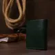 Мужское стильное кожаное портмоне Shvigel 16483 Зеленый