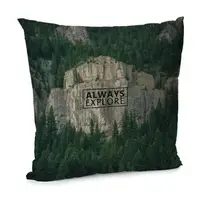 Подушка диванная с бархата Always explore 45x45 см (45BP_ORG010)