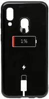 Чехол-накладка TOTO Cartoon Print Glass Case Samsung Galaxy A40 Battery Charge