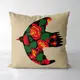 Подушка декоративная Soft Вишивка птаха 45x45 см (45PST_23J003)