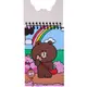 Блокнот с фигурной высечкой YES Line Friends Choco 152247 60 листов