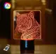 3D ночник "Тигр 4" (УВЕЛИЧЕННОЕ ИЗОБРАЖЕНИЕ)+ сетевой адаптер + батарейки (3ААА)  3DTOYSLAMP