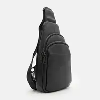 Чоловічий рюкзак через плече Borsa Leather K1328c-black