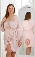 Халат женский Arya Batik A107222-Pink L/XL розовый