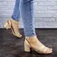 Женские босоножки Fashion Woozie 1873 39 размер 24,5 см Бежевый