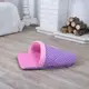 Лежанка для кота и собаки Тапочек фиолетовая с розовым