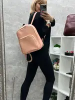 Пудра — Lady Bags — великий місткий рюкзак — формат А4 — школа інститут 0311