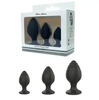 Набор анальных стимуляторов Boss Series - Silicone Anal Plugs Set (2,8 / 3,5 / 4,4 cm)
