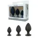 Набор анальных стимуляторов Boss Series - Silicone Anal Plugs Set (2,8 / 3,5 / 4,4 cm)
