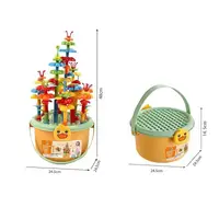 Дитячий конструктор Квітковий сад, 142 деталі, наліпки. Multicolor (158686)