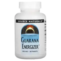 Предтренировочный комплекс Source Naturals Guarana Energizer 900 mg, 60 таблеток