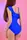 Купальник женский слитный синий код П717