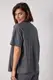 Жіноча футболка oversize з написом - сірий цвет, S