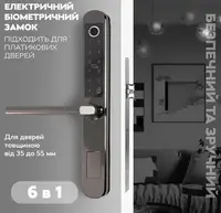 Электронный дверной замок NaviCat D5 с поддержкой приложения TUYA Dark Chrome