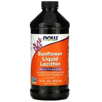 Натуральная добавка NOW Sunflower Liquid Lecithin, 473 мл