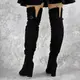Женские ботфорты Fashion Carly 1276 38 размер 24,5 см Черный