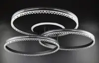 Люстра світлодіодна стельова LED світильник для квартири на стелю лед з пультом 26539 Чорний 17х81х81 см.