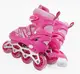Роликовые коньки 403-L Best Roller колеса PVC светящиеся. Pink (размер 39-43) (173856)